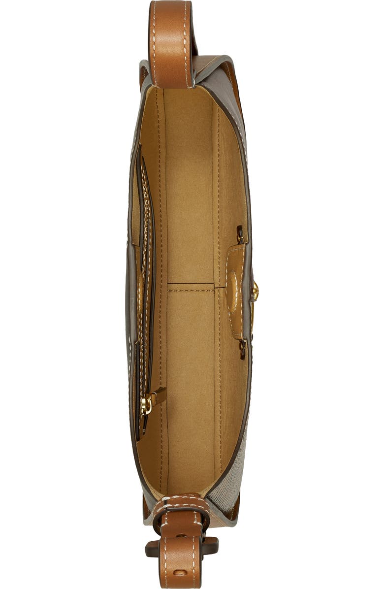 Tory Burch Small Snakeskin Print Leather Shoulder Bag, Alternate, color,