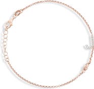 MESHMERISE Diamond Initial Bezel Bracelet