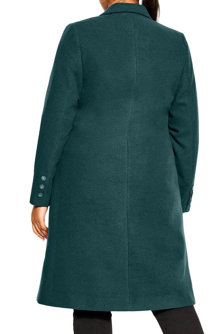 Effortless Chic Coat, Alternate, color, EMERALD