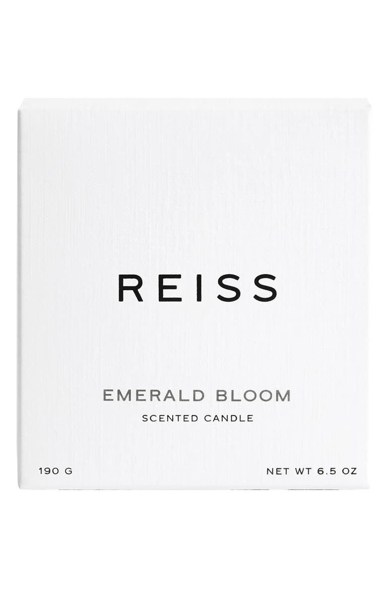Reiss Emerald Bloom Scented Candle, Alternate, color, Black