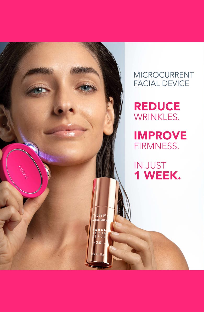 FOREO BEAR<sup>™</sup> 2 Microcurrent Toning Device & SUPERCHARGED<sup>™</sup> Serum 2.0 Bundle, Alternate, color, Pink