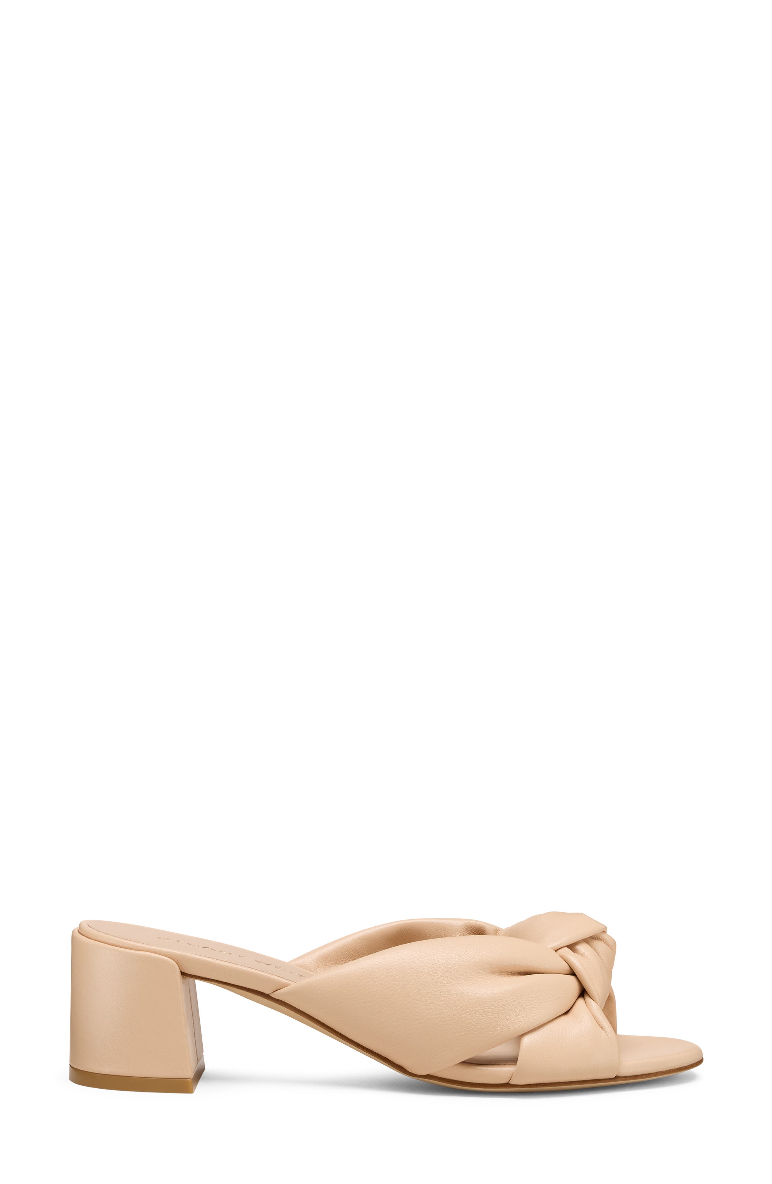 Stuart Weitzman Soplaya Block Slide 50, Alternate, color, Barely Beige