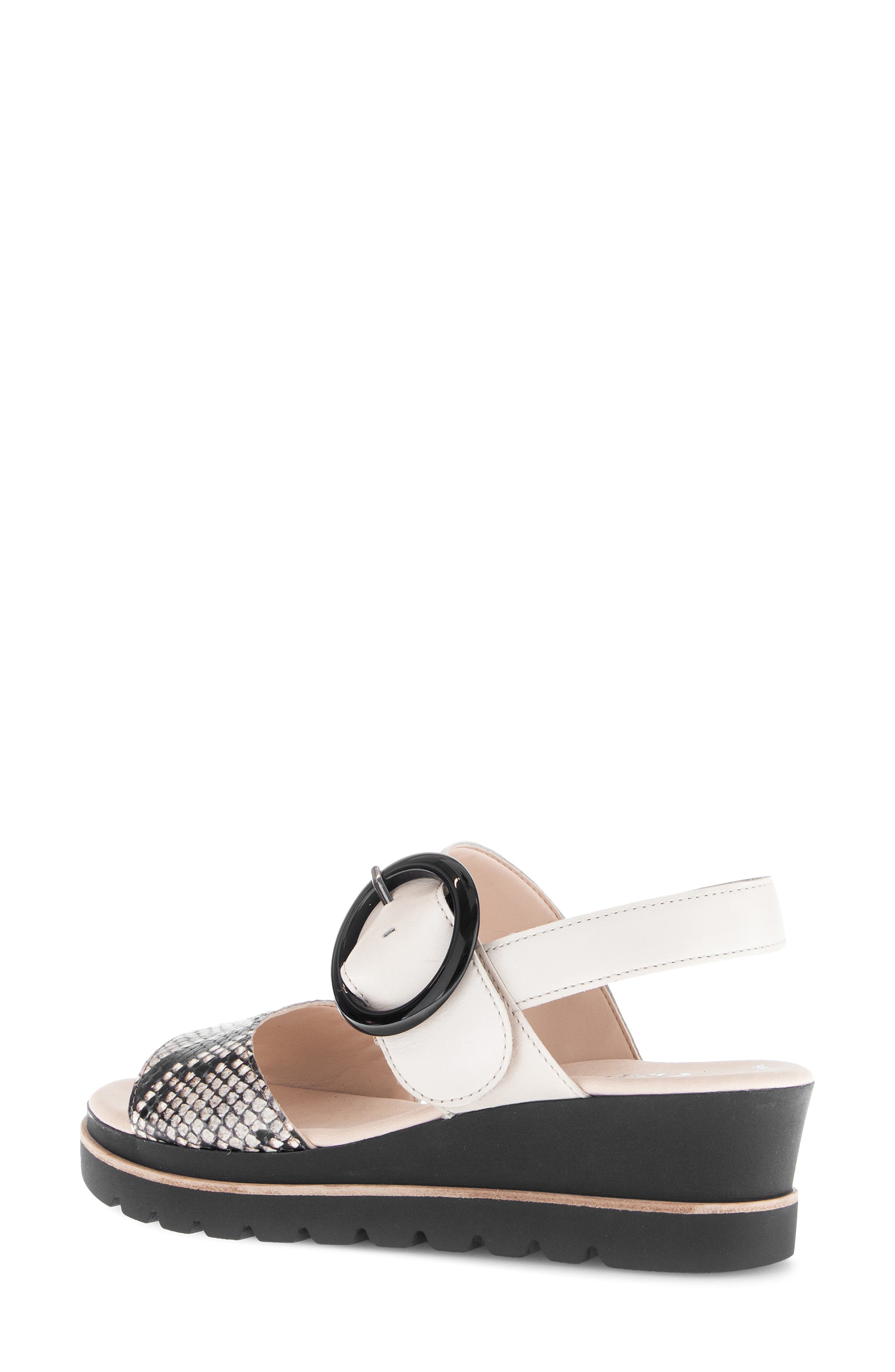 Quarter Strap Wedge Sandal, Alternate, color, MUSCHEL