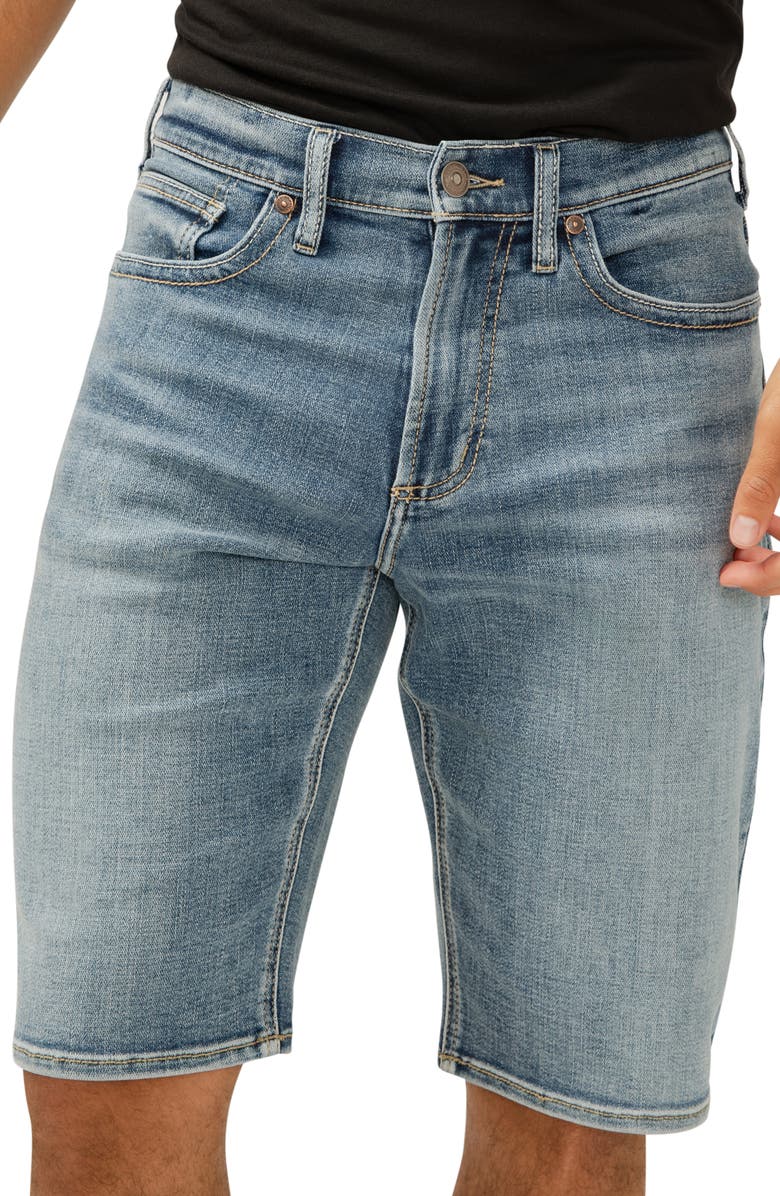 Silver Jeans Co. Zac Relaxed Fit Denim Shorts, Alternate, color, Indigo