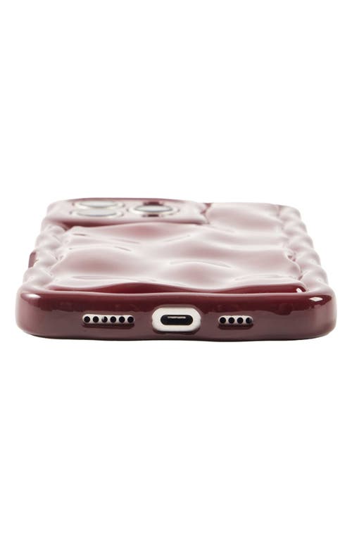 Auramma Meteorite Iphone 16 Pro Max Iphone Case In Burgundy