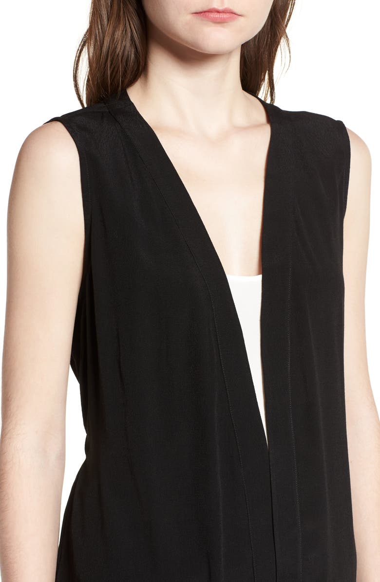 Trouvé Ruched Back Vest, Alternate, color, 