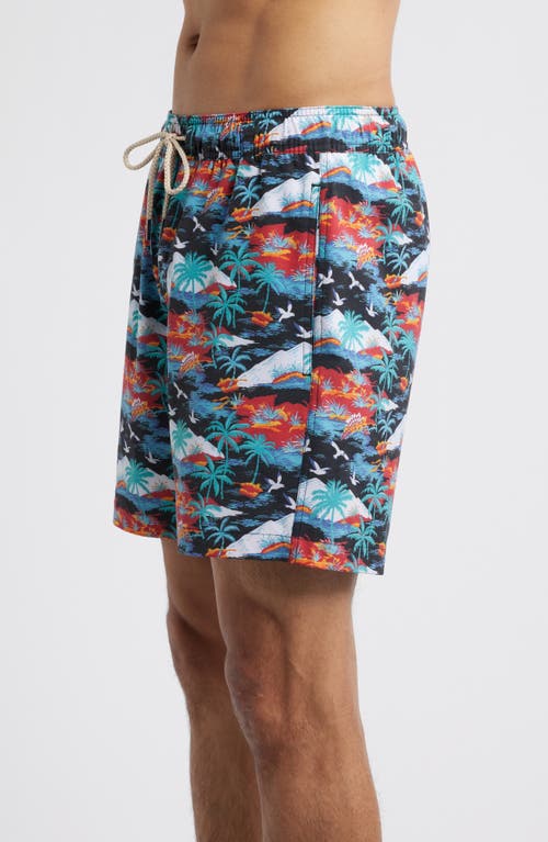 Fair Harbor The Bayberry Swim Trunks In Tropical Peaks