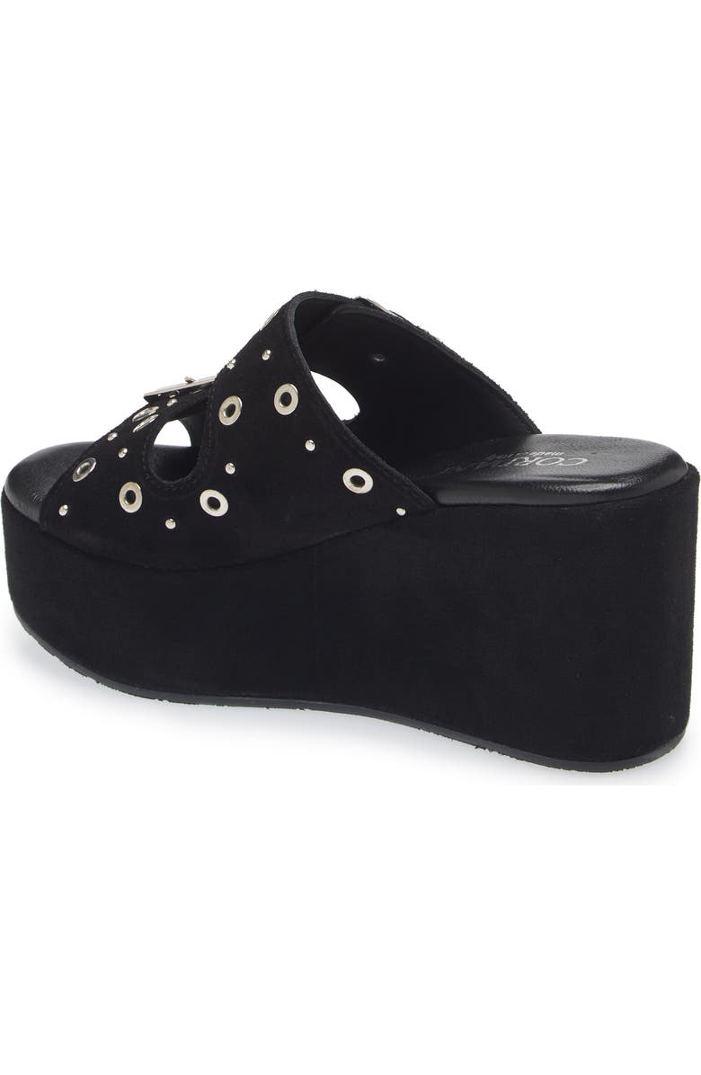 Cordani Jayne Platform Wedge Slide Sandal, Alternate, color, Crosta Nero