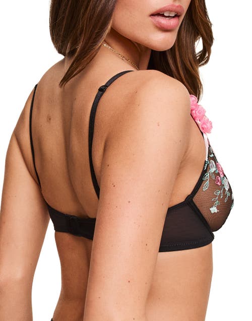 Shop Adore Me Levana Unlined Plunge Bra In Floral Black