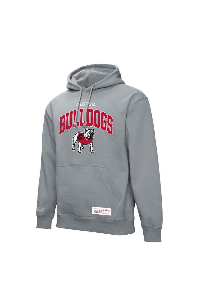Mitchell & Ness Men's Mitchell & Ness  Heather Gray Georgia Bulldogs Classic Arch Pullover Hoodie, Alternate, color, Heather Gray