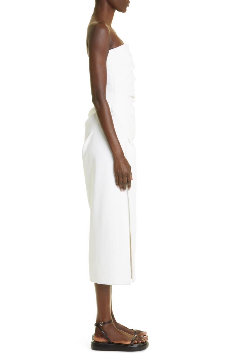 Proenza Schouler Strapless Compact French Terry Dress, Alternate, color, 