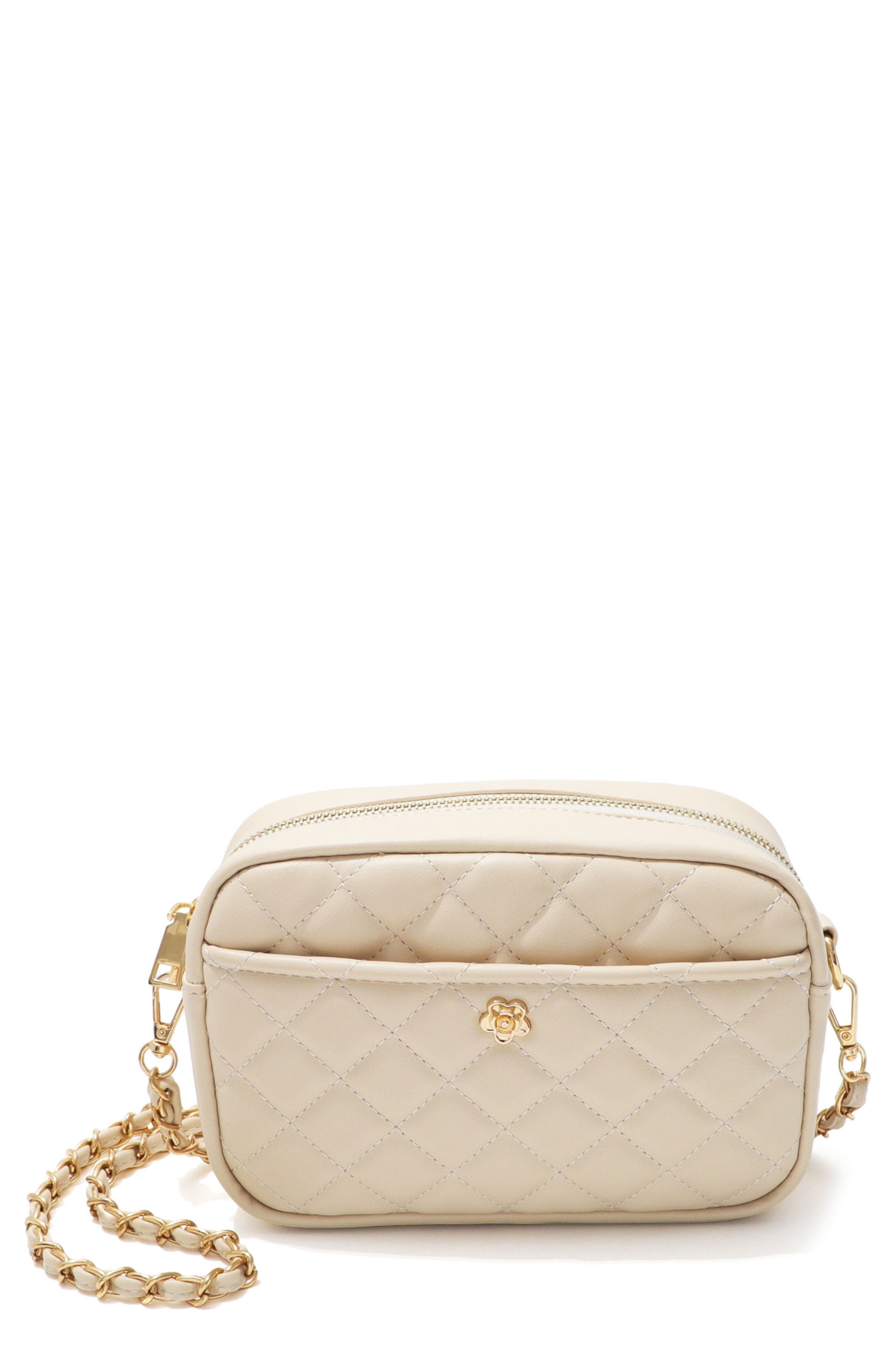 Cushion Quilted Faux Leather Shoulder Bag