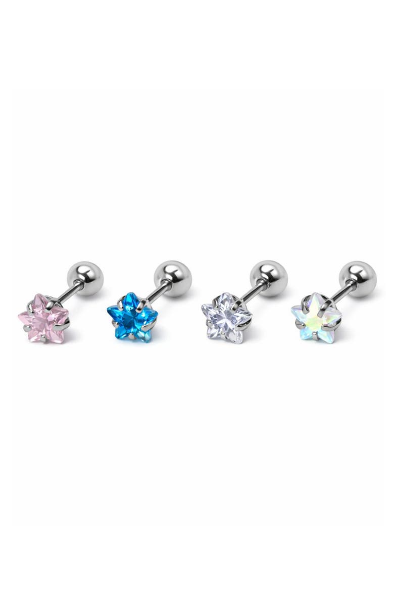 REBL Star Crystal Single Earring, Alternate, color, Blue