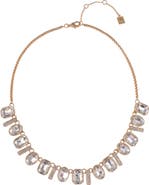 Laundry by Shelli Segal Oval & Square Crystal Necklace