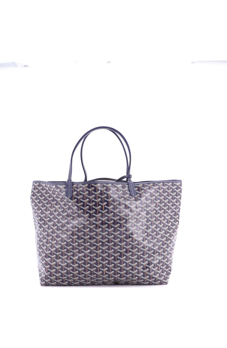 Pre-Owned Goyard Saint Louis Tote Coated Canvas GM, Main, color, Blue