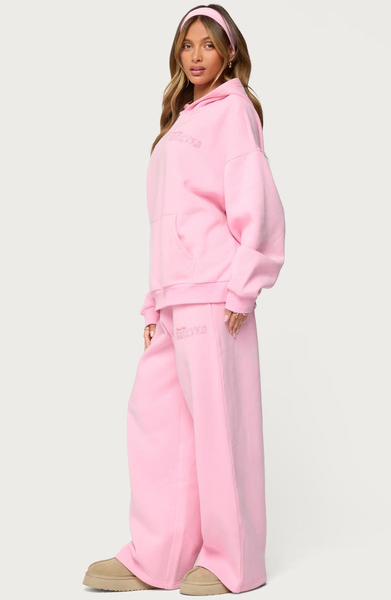 EDIKTED Pastel Oversize Hoodie, Alternate, color, Pink