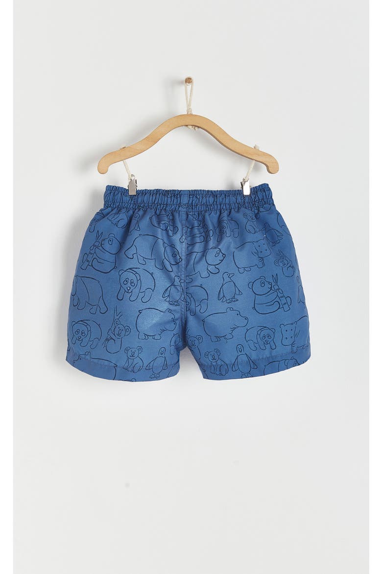 Premium Quality Panda Swim Trunks for Toddler, Alternate, color, BLUE