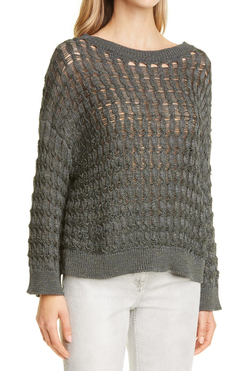 Fabiana Filippi Cotton Blend Sweater, Alternate, color, 