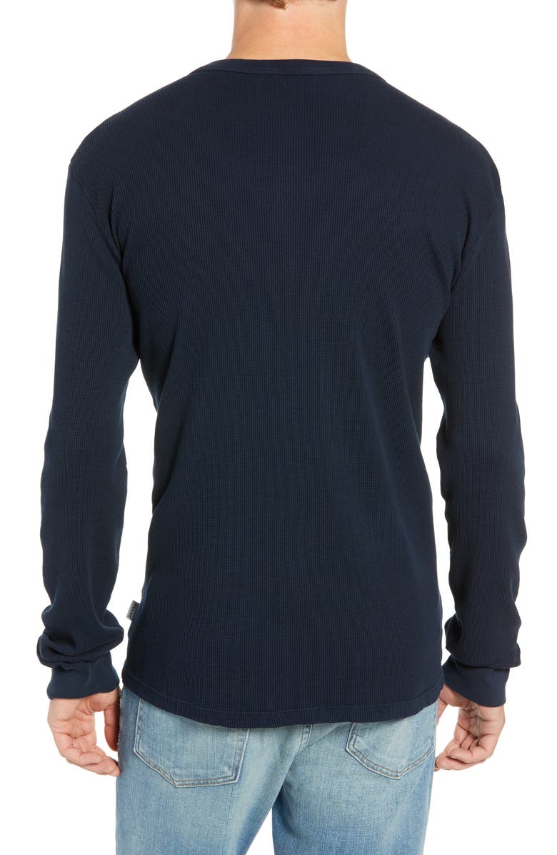 FRAME Slim Fit Long Sleeve Waffle Knit Henley, Alternate, color, 