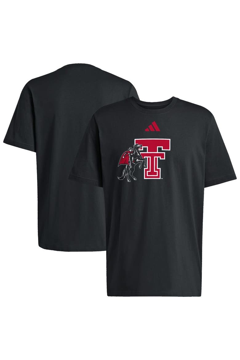 Men's adidas  Black Texas Tech Red Raiders Graphic T-Shirt, Main, color, Black