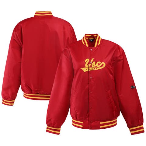 Women's Hype and Vice Cardinal USC Trojans A-Game Varsity Full-Snap Jacket