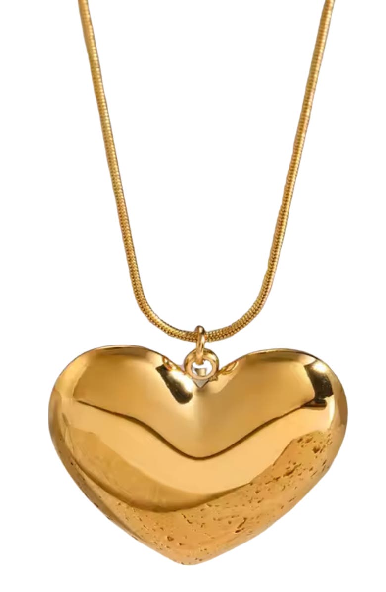 MacRae & Co. Heart of Gold Pendant Necklace, Alternate, color, Gold