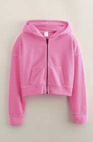Treasure & Bond Kids' French Terry Zip-Up Hoodie