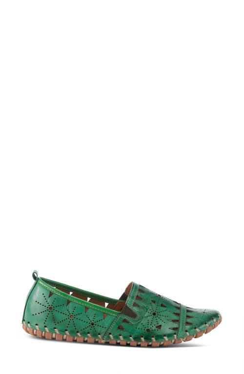 Spring Step Fusaro Flat In Green