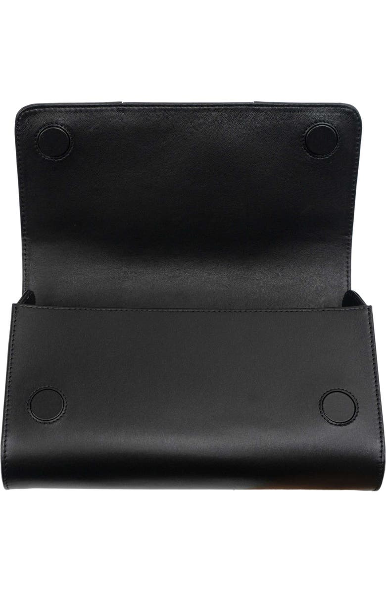 PERRIN PARIS La Corsette Clutch Classic, Alternate, color, Black / White