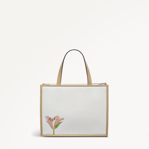 Radley Kentucky Derby Ss25 Small Open Top Satchel Bag In Chalk