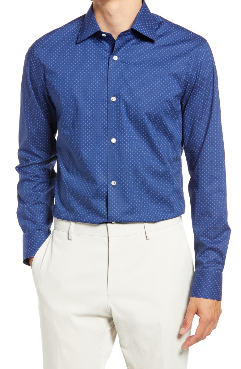 Bonobos Trim Fit Stretch Dress Shirt, Main, color,