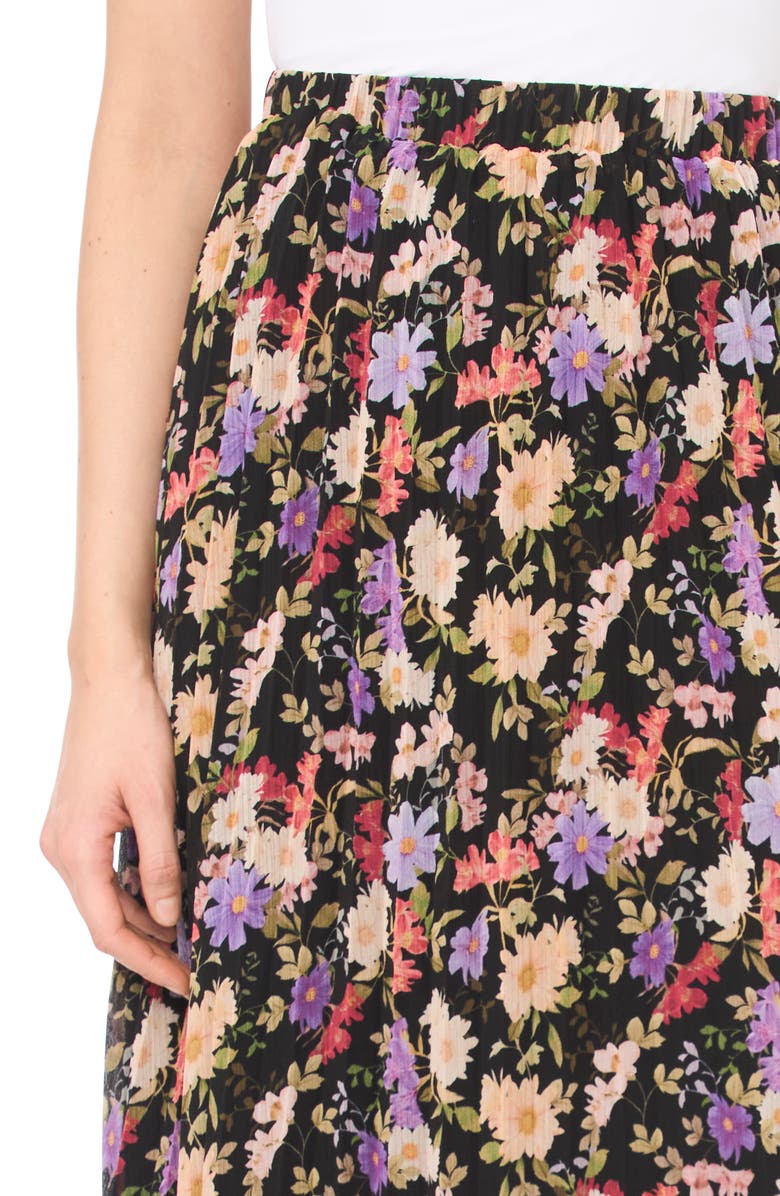 CeCe Sunburst Pleated Midi Skirt, Alternate, color, 