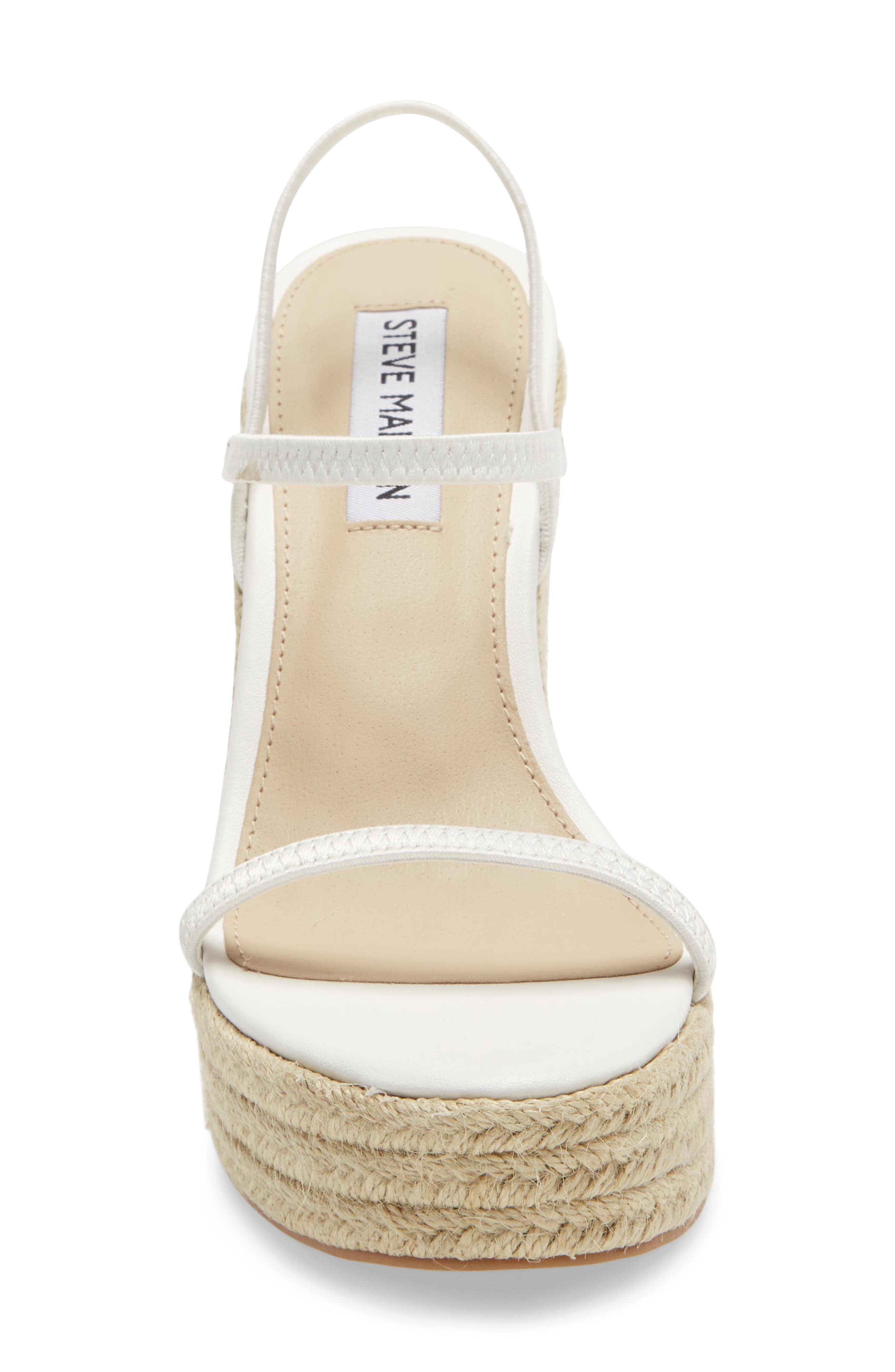 Skylight Wedge Sandal, Alternate, color, WHITE