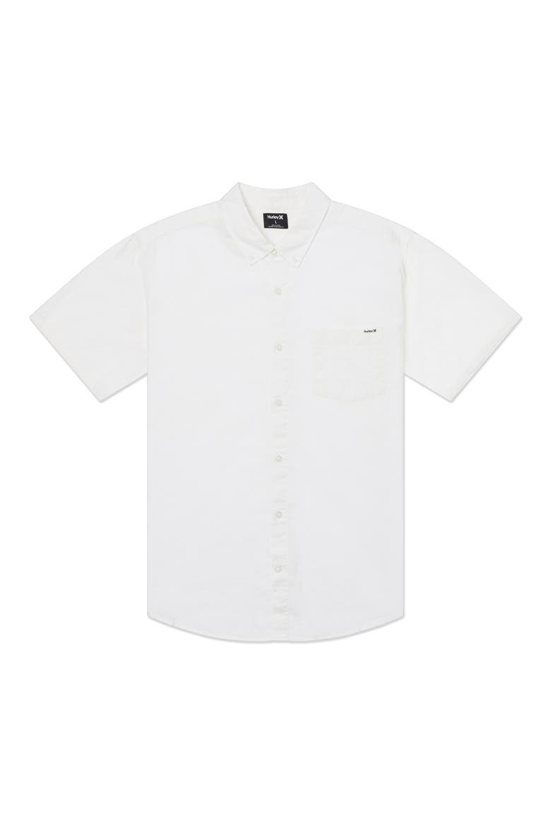 Icon Stretch Button-Down Shirt, Alternate, color, WHITE