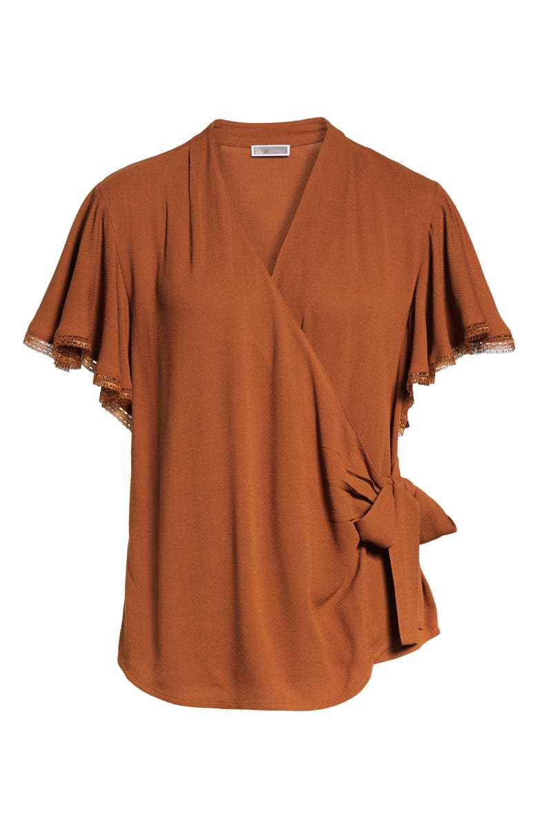 Chelsea28 Ruffle Wrap Blouse, Alternate, color, 