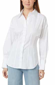 Habitual Fitted Cotton Blend Button-Up Shirt