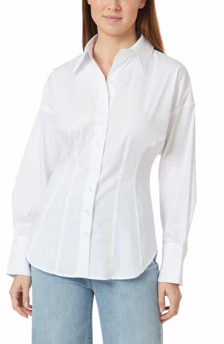 Habitual Fitted Cotton Blend Button-Up Shirt