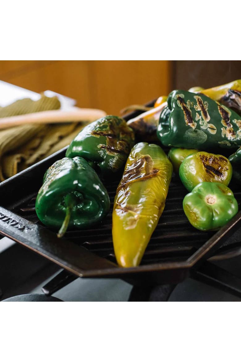 12" Cast Iron Grill Pan, Alternate, color, Black