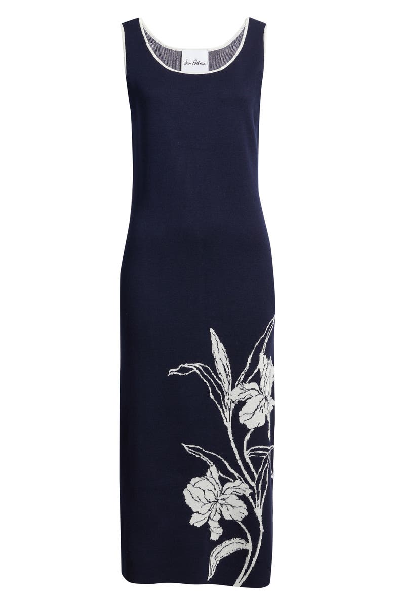 Sam Edelman Floral Knit Maxi Dress, Alternate, color, Navy