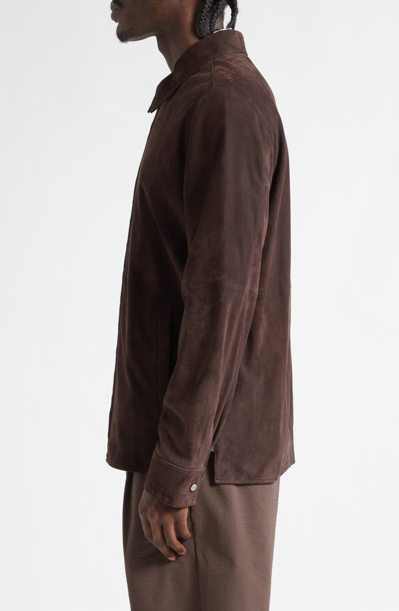 Herno Suede Zip Jacket, Alternate, color, 8800 Chocolate