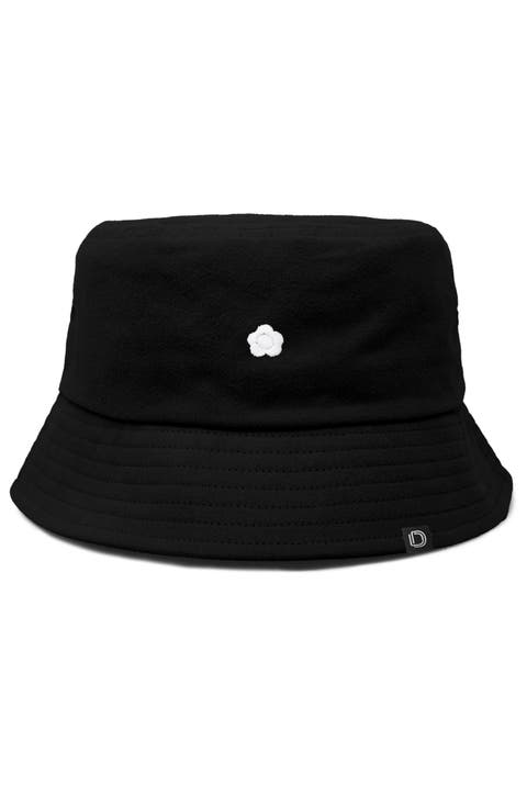 Womens Lil Flower Cotton Bucket Hat