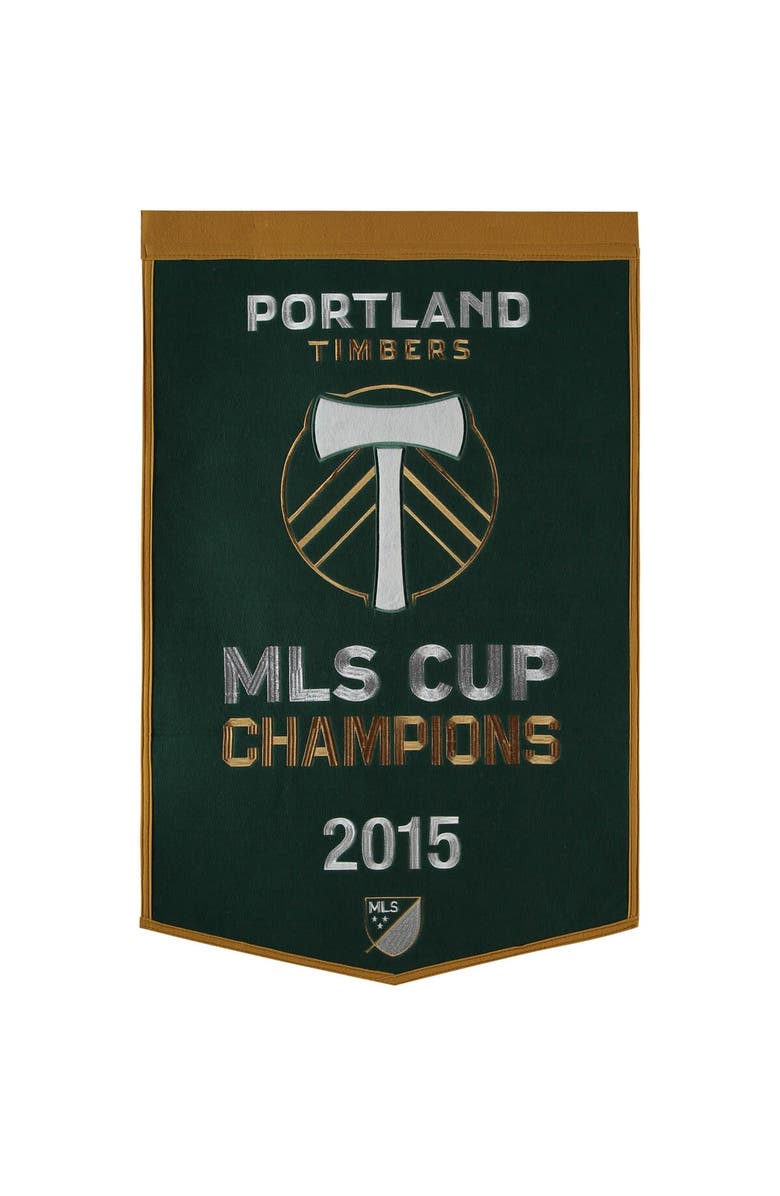 WINNING STREAK Portland Timbers Dynasty Banner, Main, color, Green