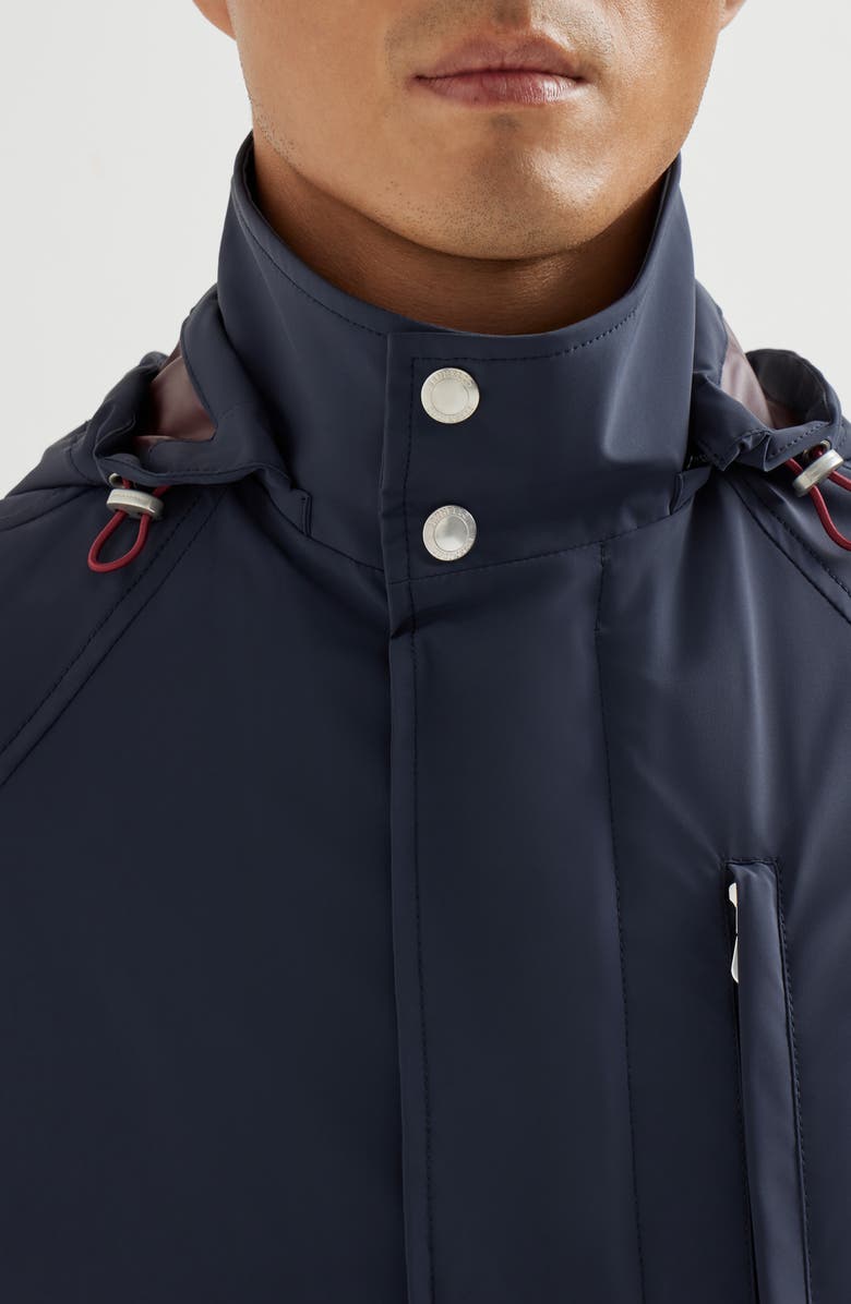 Brunello Cucinelli Unlined parka, Alternate, color, Navy Blue