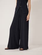 Hush Aria Textured Jersey Wide Leg Pants