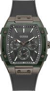 GUESS Multifunction Silicone Strap Watch, 44mm x 51mm