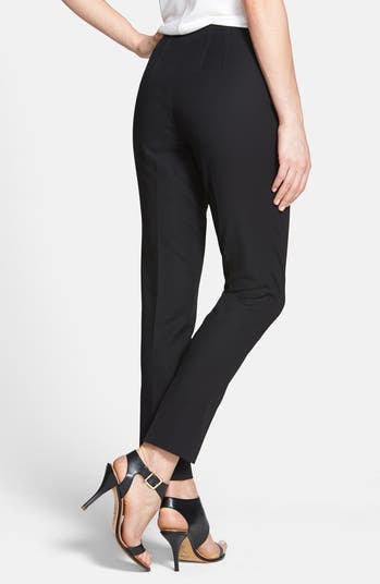 Vince Camuto Side Zip Double Weave Pants | Nordstrom