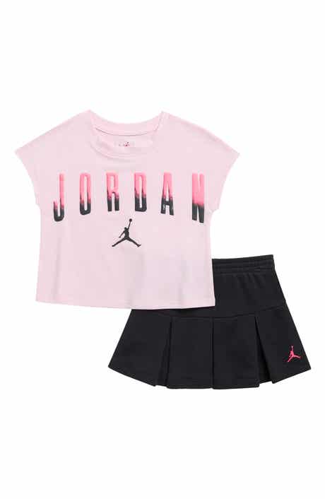 Jordan Crewneck Tee & Pleated Skirt Set