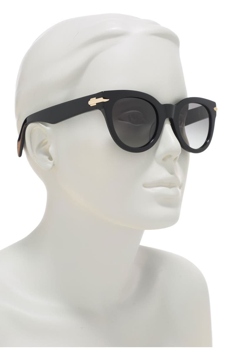 rag & bone Core 50mm Cat Eye Sunglasses, Alternate, color, 