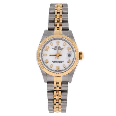 Oyster Perpetual Datejust Automatic Watch Stainless Steel and Yellow Gold 26