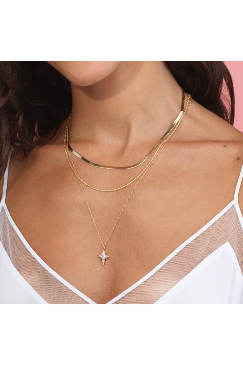 Bullet Bead Chain Necklace, Alternate, color, Gold-Plated Sterling Silver